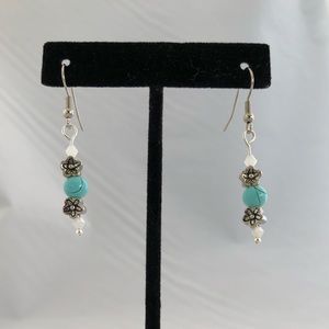 Handmade glass bead earrings